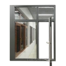 Spain soundproof tempered double glass zinc alloy hardware  large triple glazed casement aluminium window